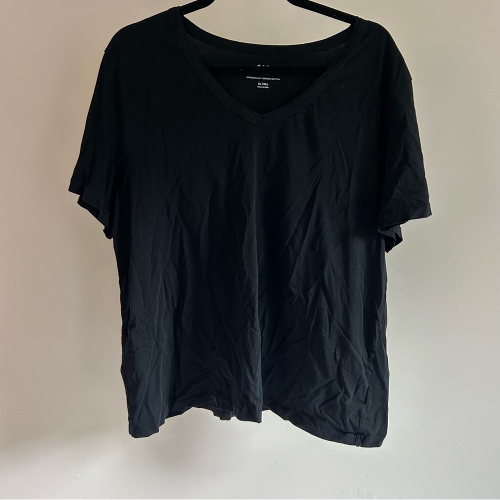 Gap Black Organically Grown Cotton‎ T-shirt XL-Tall